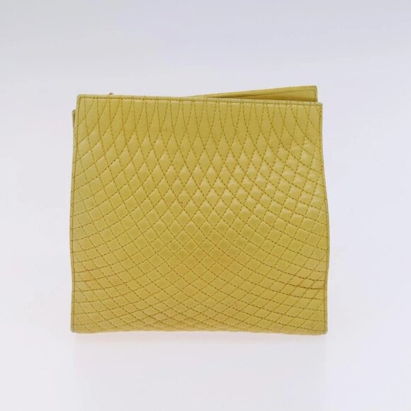 TORY BURCH Bally Tote Bag PVC Leather 2Set Black Yellow - Picture 9 of 14